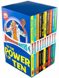 Murderous Maths 10 Books Box Collection Set by Anita Ganeri
& Poskitt Kjartan